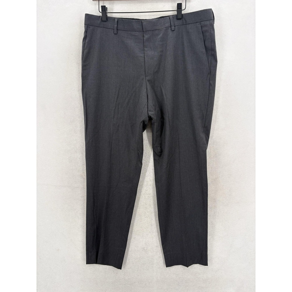 Hugo Boss Dress Pants Mens 36x30 Gray Regular Fit Gibson CYL Business Formal